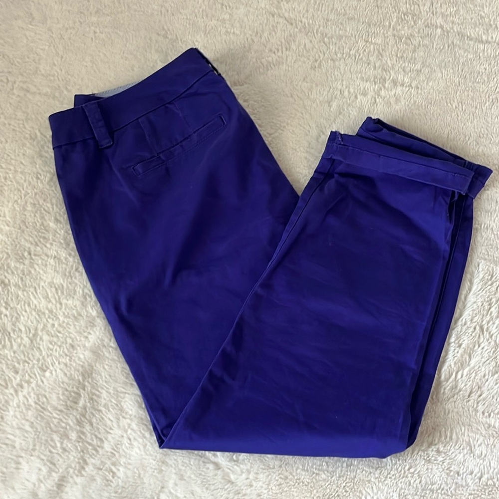 Purple capri office pants